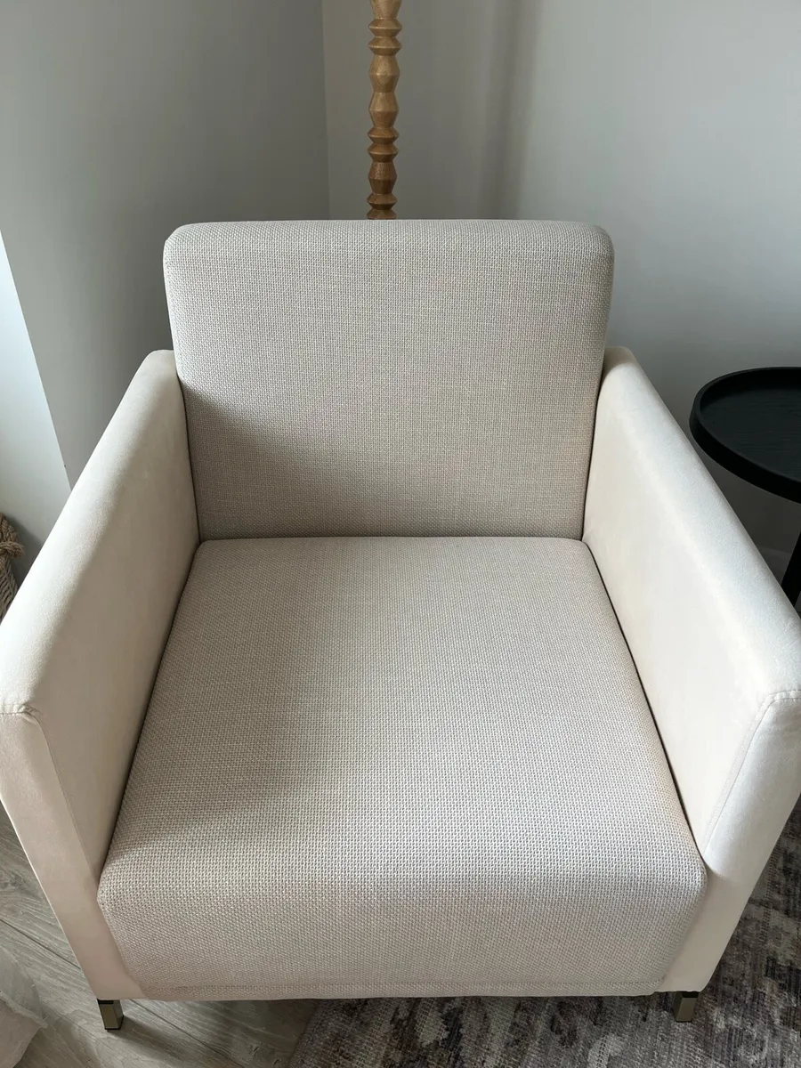 Armchair and Ottoman Set – Like New - Image 2