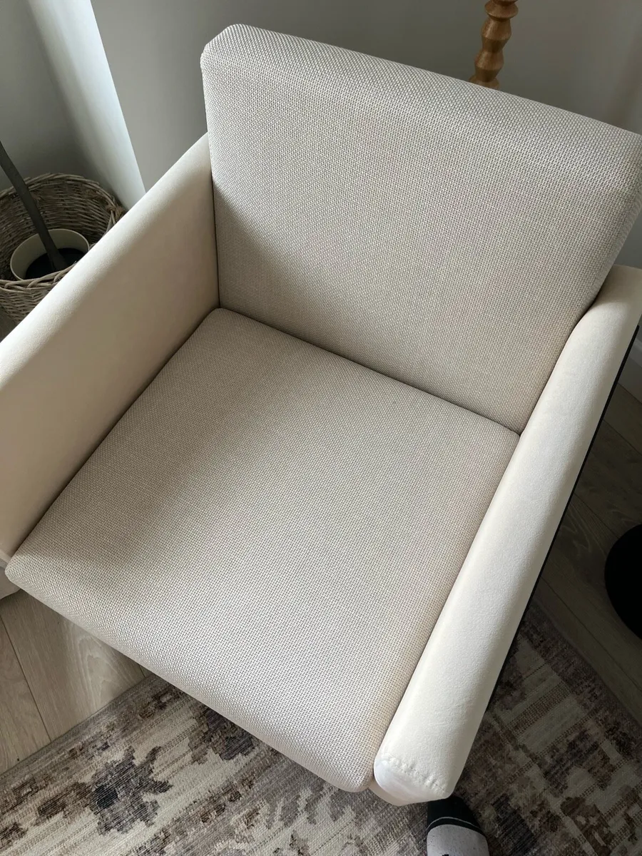 Armchair and Ottoman Set – Like New - Image 3