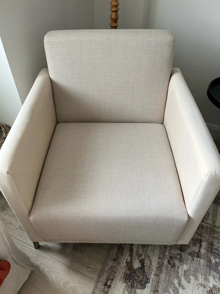Armchair and Ottoman Set – Like New - Image 4