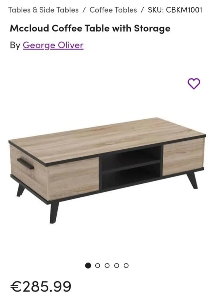 Corner sofa & coffee table - Image 3