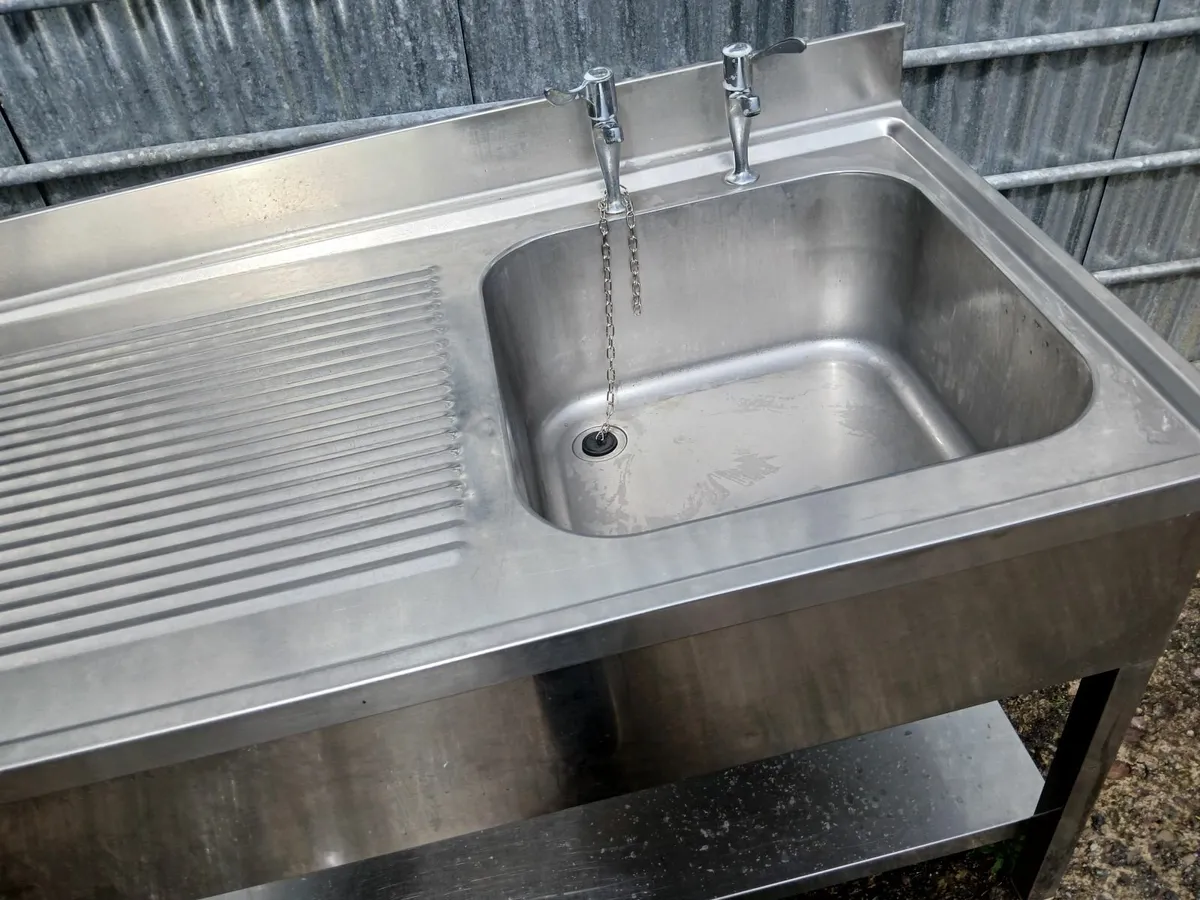 Stainless steel cabbinet sink unit complete - Image 2