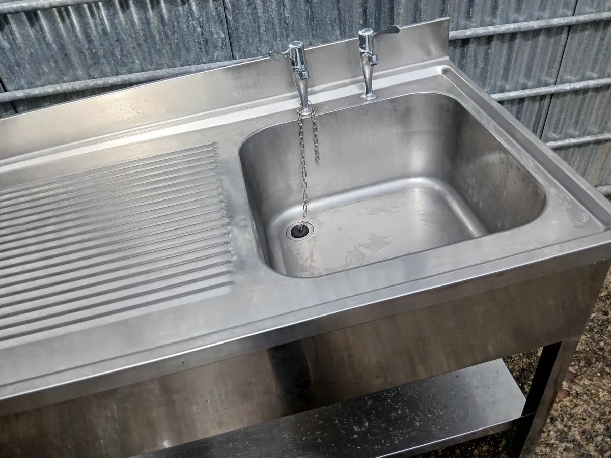 Stainless steel cabbinet sink unit complete - Image 4
