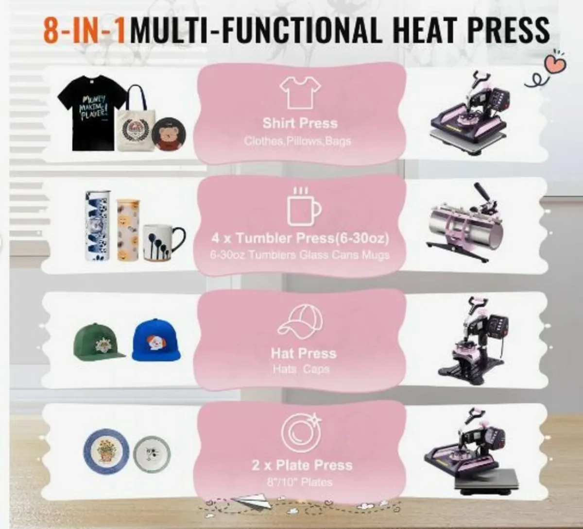 8 in 1 Heat Press Machine - Image 3