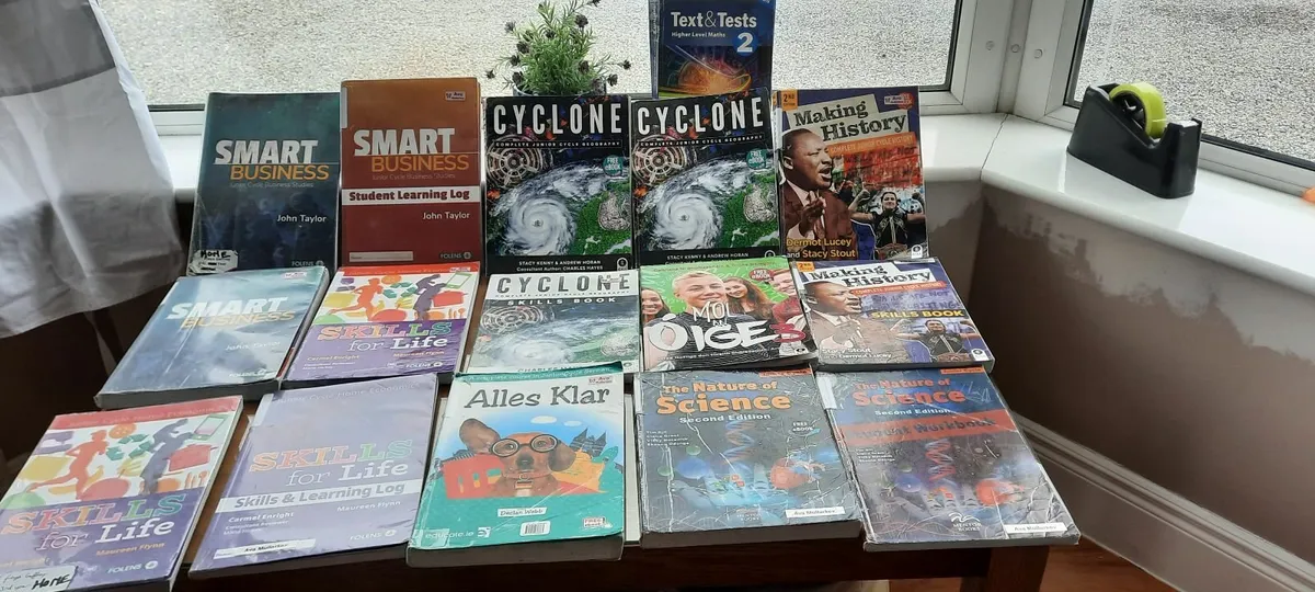 Junior cycle books- extras of some for home use - Image 1