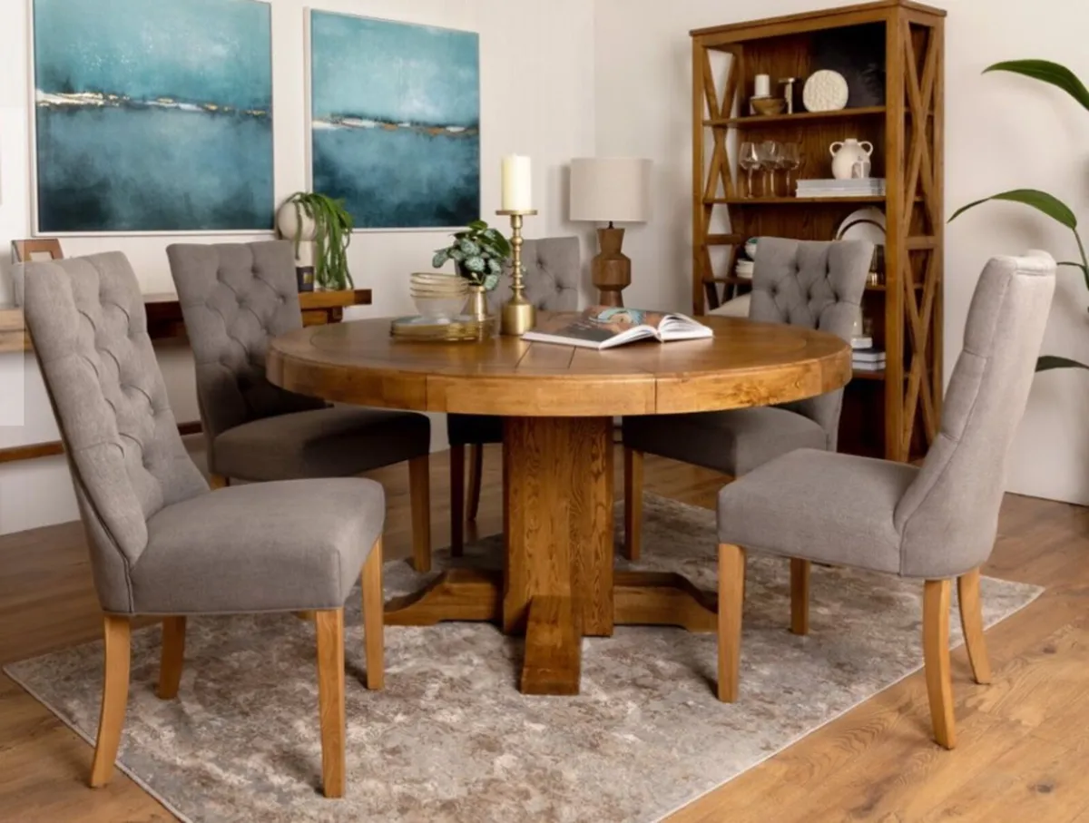 5 Oak Dining chairs for sale - Excellent Conditon - Image 1