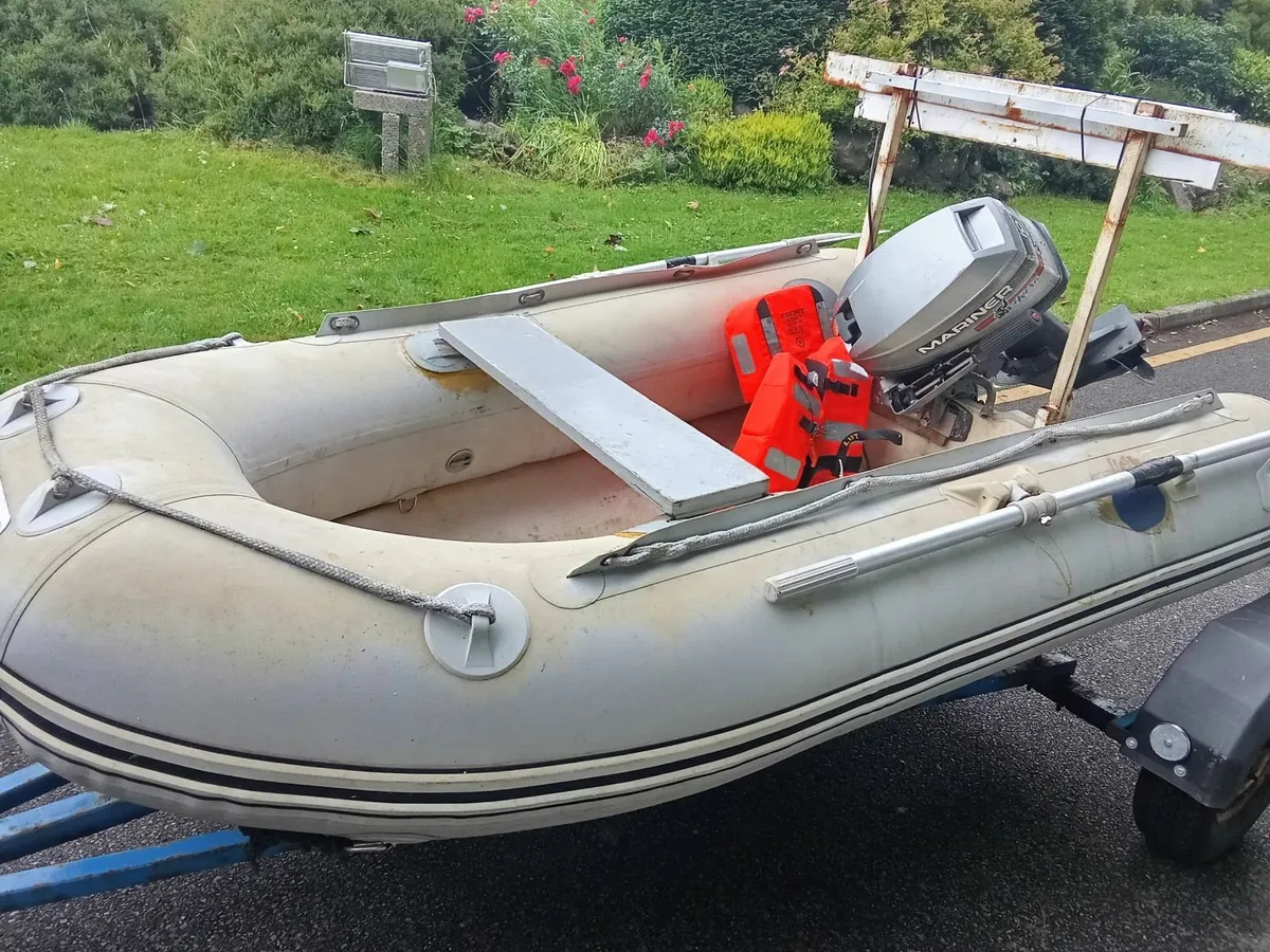 Inflatable RIB WETLINE +trailer +engine-10 hp - Image 1