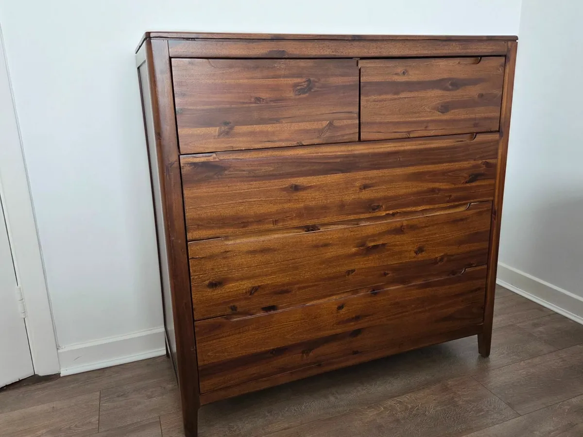 5 Drawer Dresser - Antique Pine - Image 1
