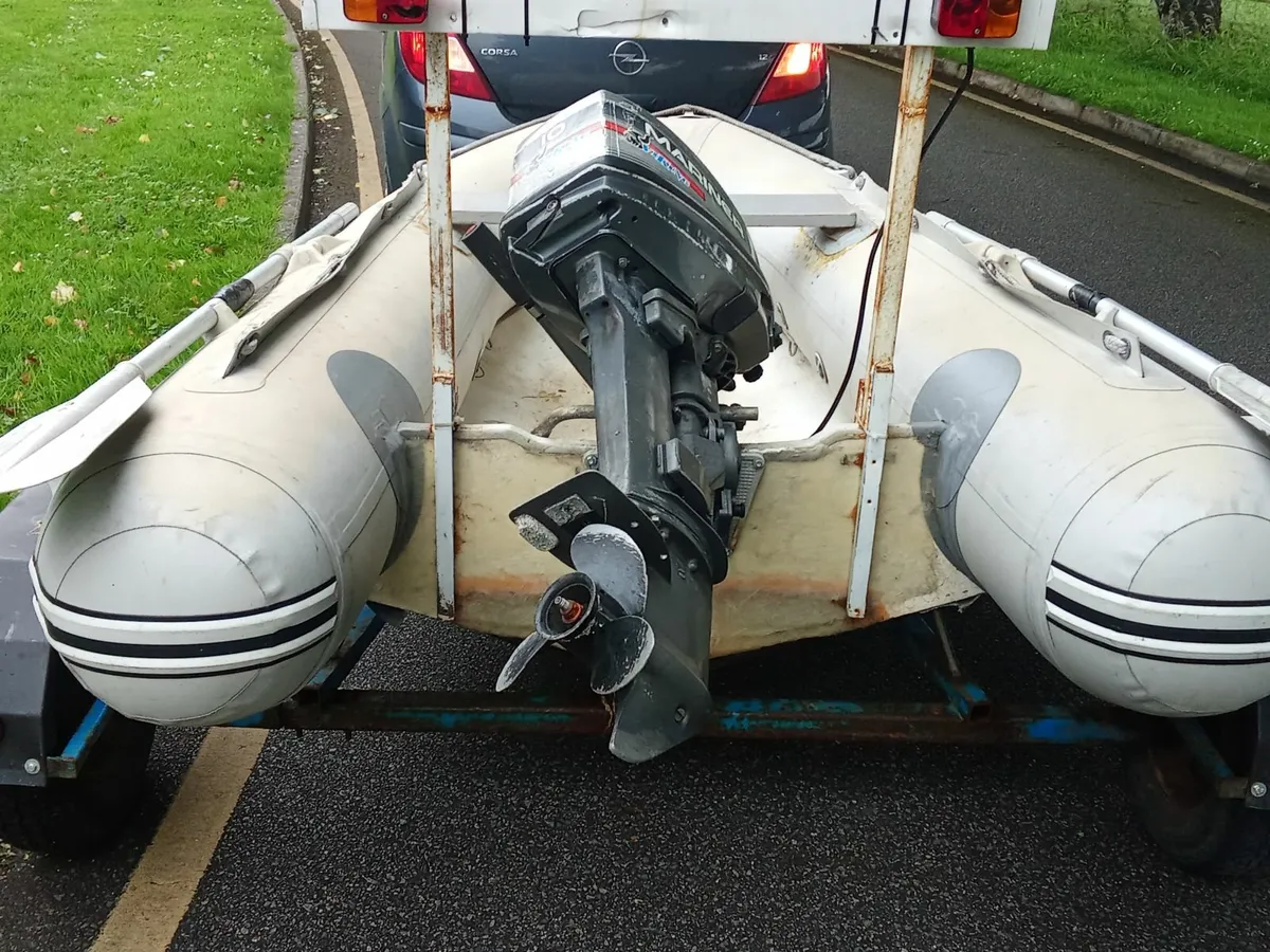 Inflatable RIB WETLINE +trailer +engine-10 hp - Image 4