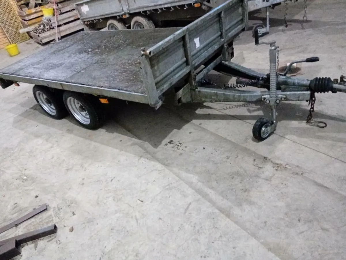 **10x5**--Indespension Flat Builder bed Trailer--