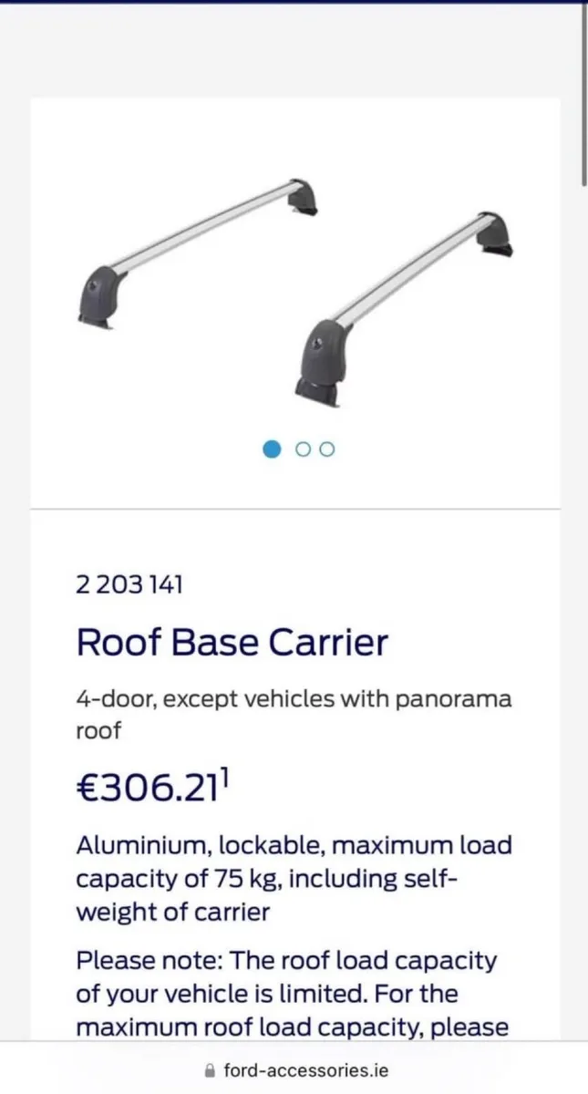 Ford Focus Roof Bars - Image 1
