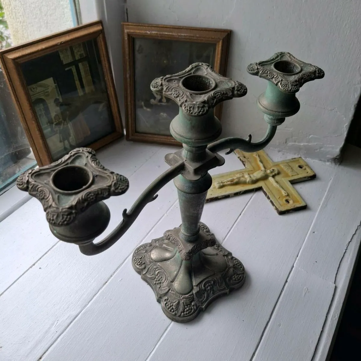 Cast Bronze Candelabra - Image 1