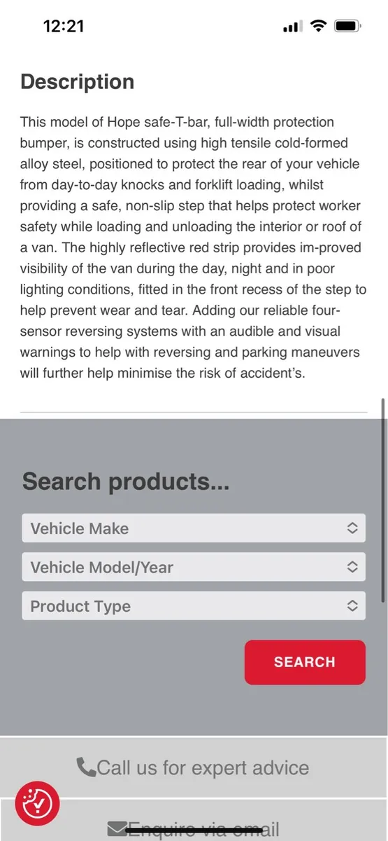 VW Crafter Safe T Bar - Image 3