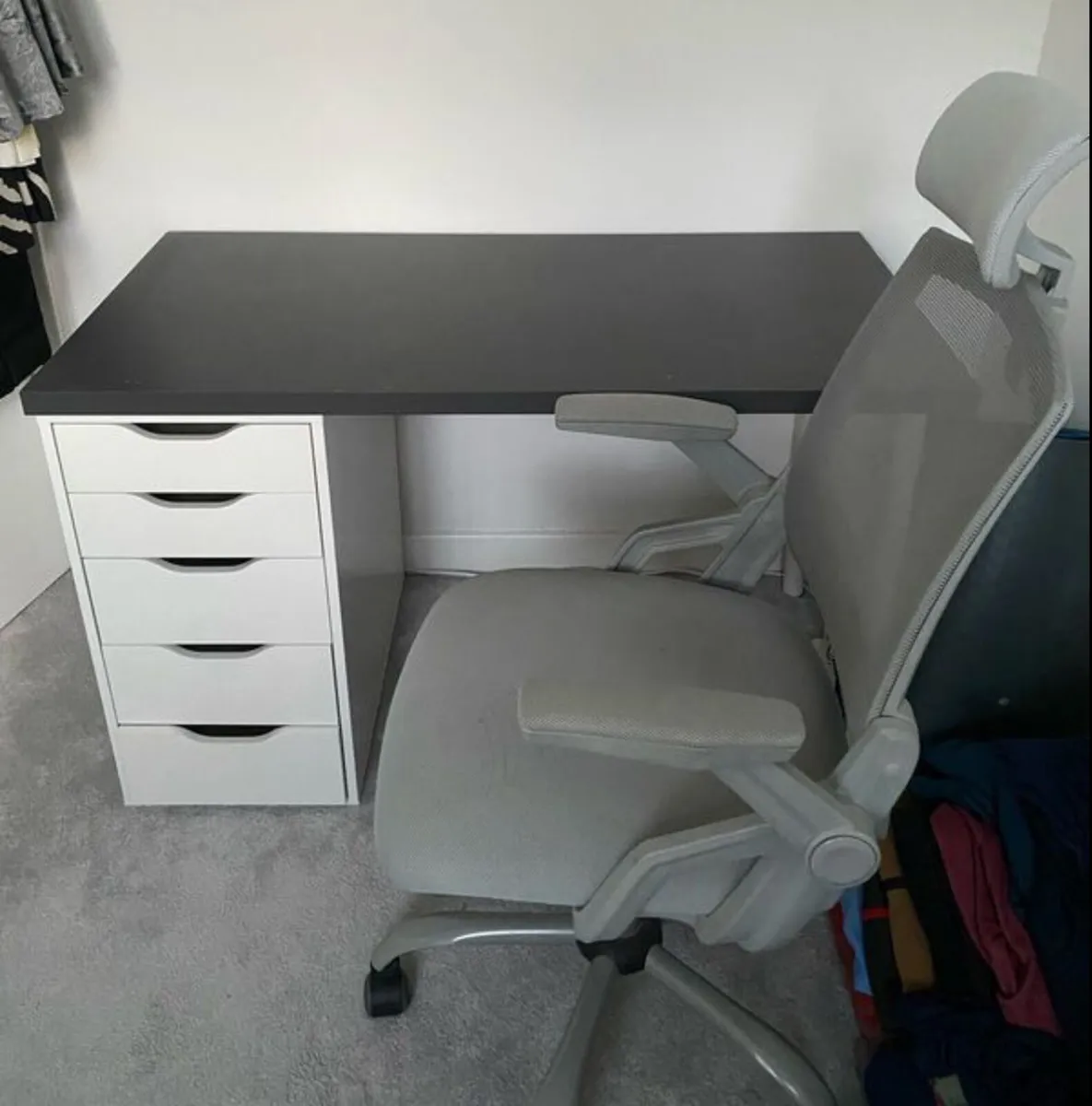 IKEA STUDY/OFFICE DESK & ERGONOMIC CHAIR - Image 1