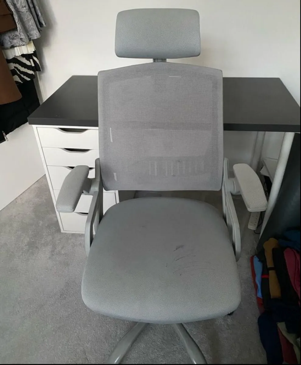IKEA STUDY/OFFICE DESK & ERGONOMIC CHAIR - Image 2