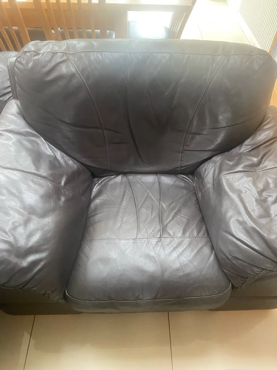 Leather furniture sofa set - Image 2
