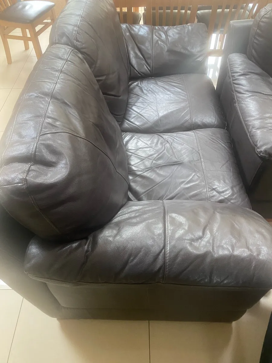 Leather furniture sofa set - Image 3