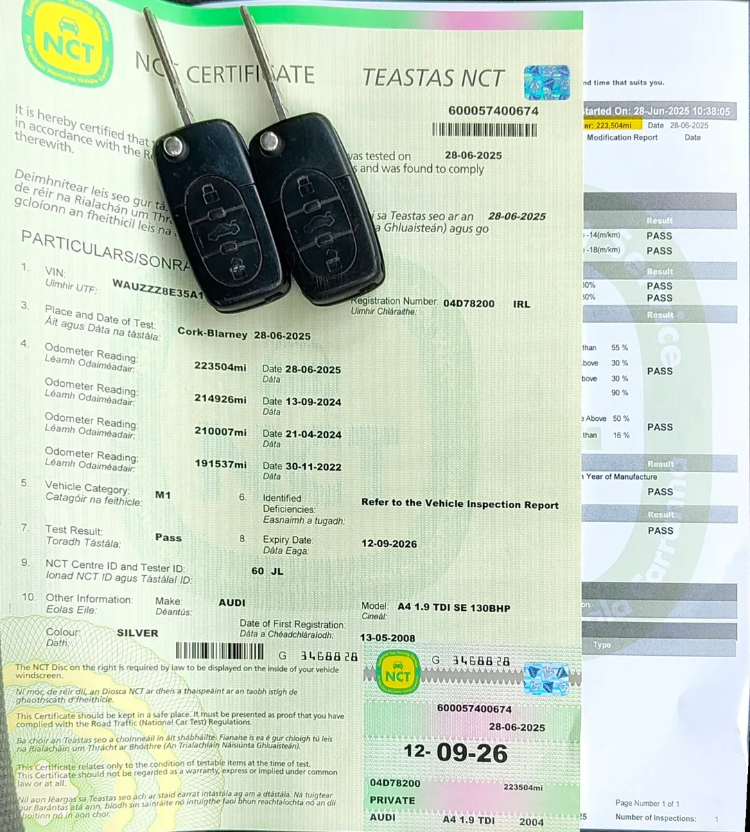 Audi A4 1.9tdi NOW WITH FRESH NCT - Image 1