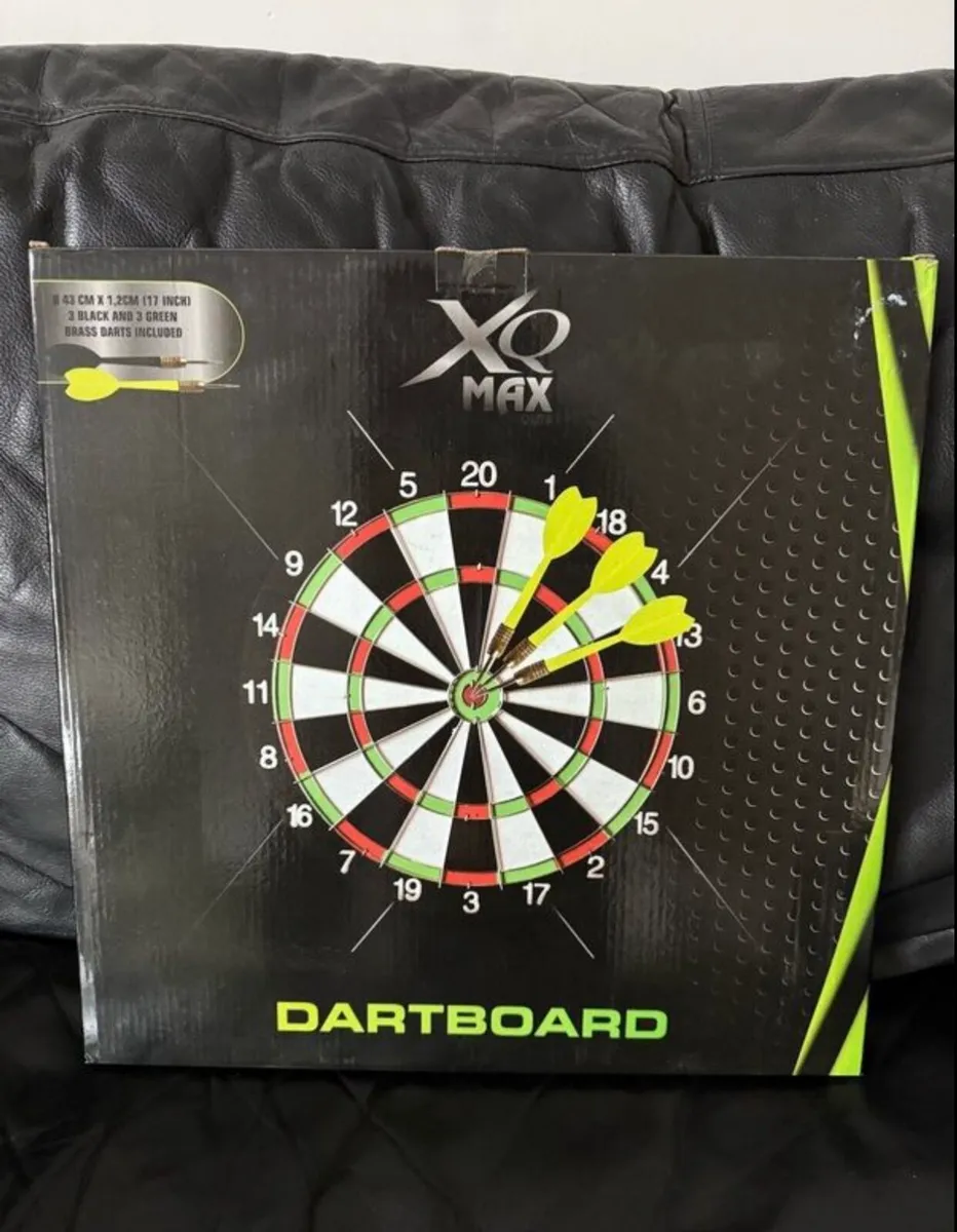 Brand new hard dartboard, dart board, in box