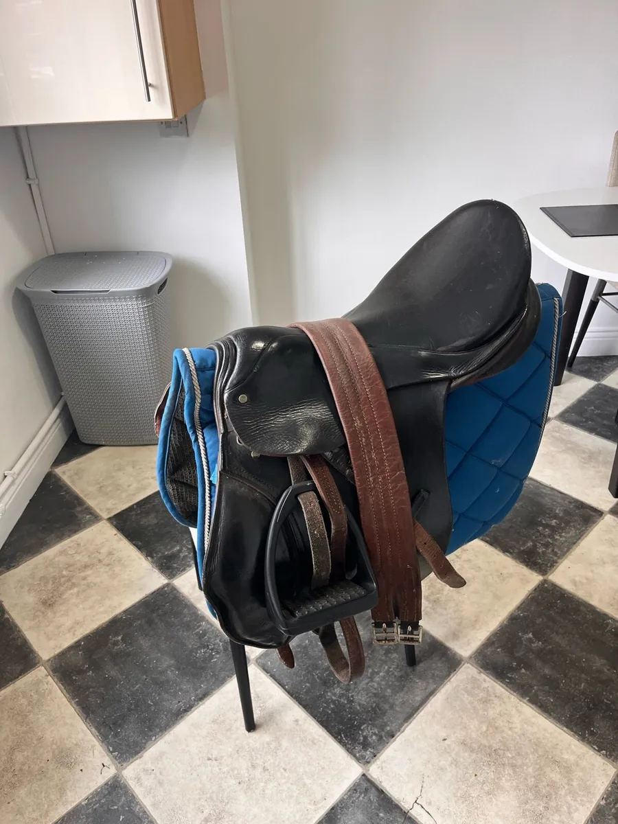 17 inch jumping saddle - Image 4