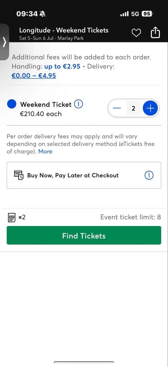 Longitude tickets