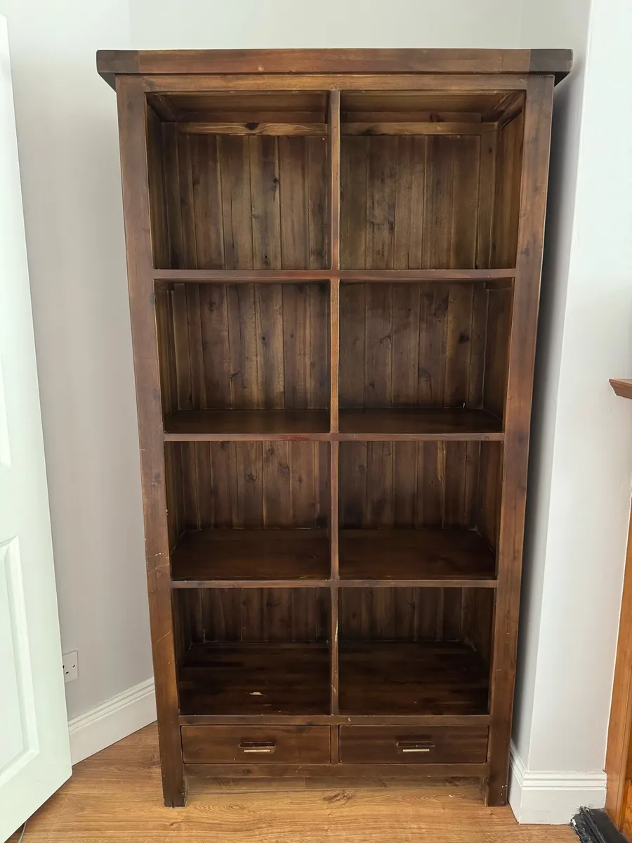Matching Solid Wood Bookcase + Sideboard - Image 1