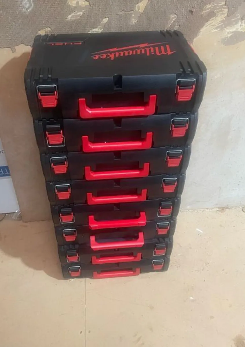 Milwaukee Fuel storage cases x8 - Image 1