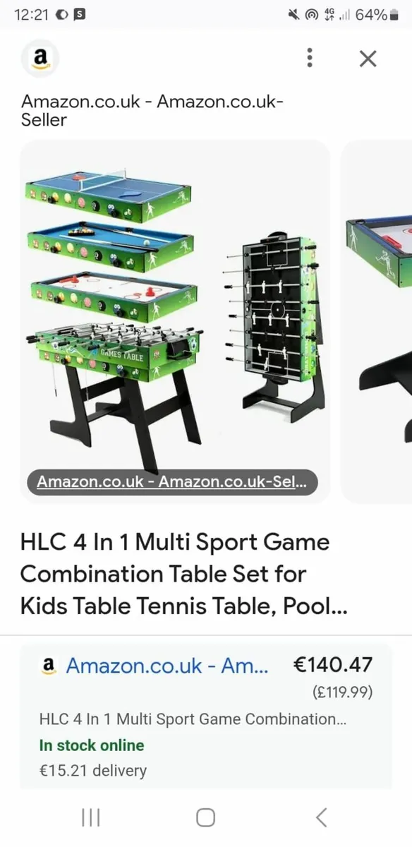 Game table set