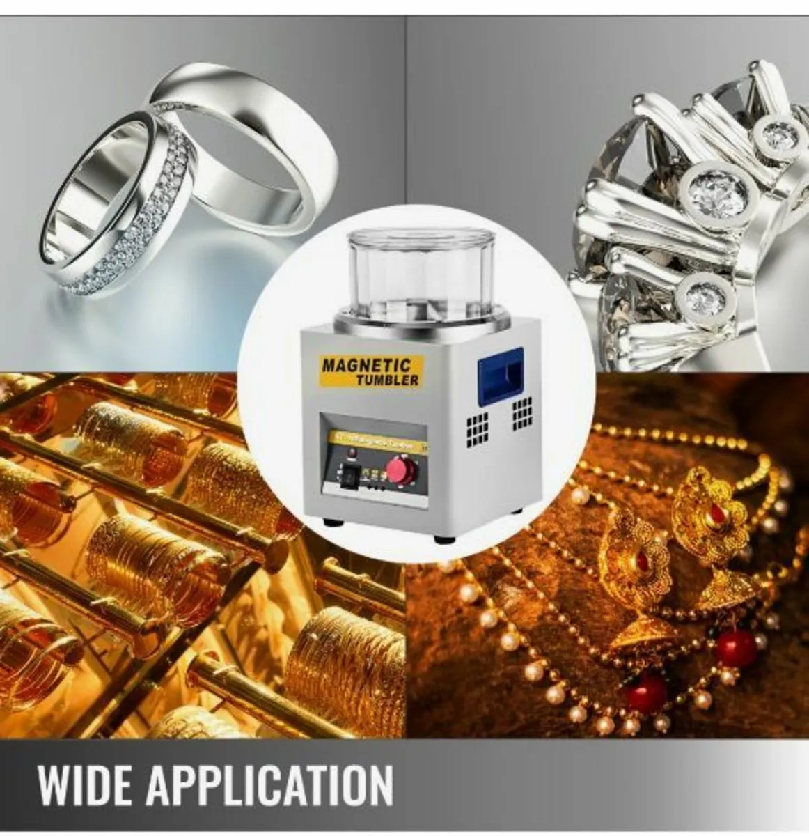 KT-185 Magnetic Tumbler 180mm Jewelry Polisher - Image 4