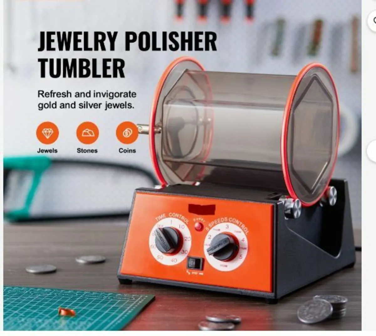 5kg Rotary Tumbler Surface Polisher Jewelry Polish - Image 3