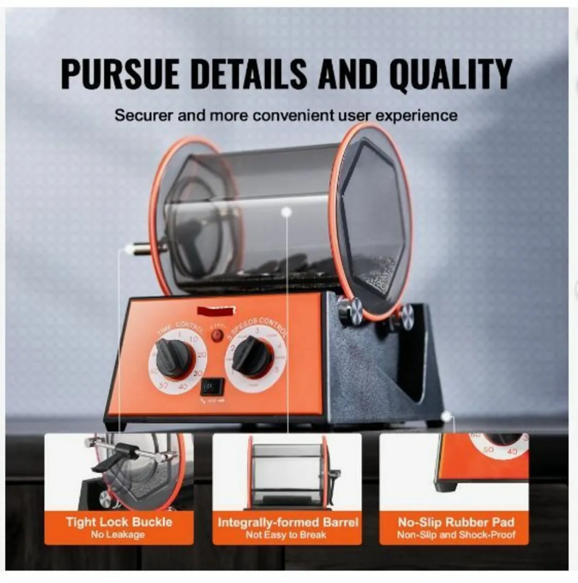 5kg Rotary Tumbler Surface Polisher Jewelry Polish - Image 4