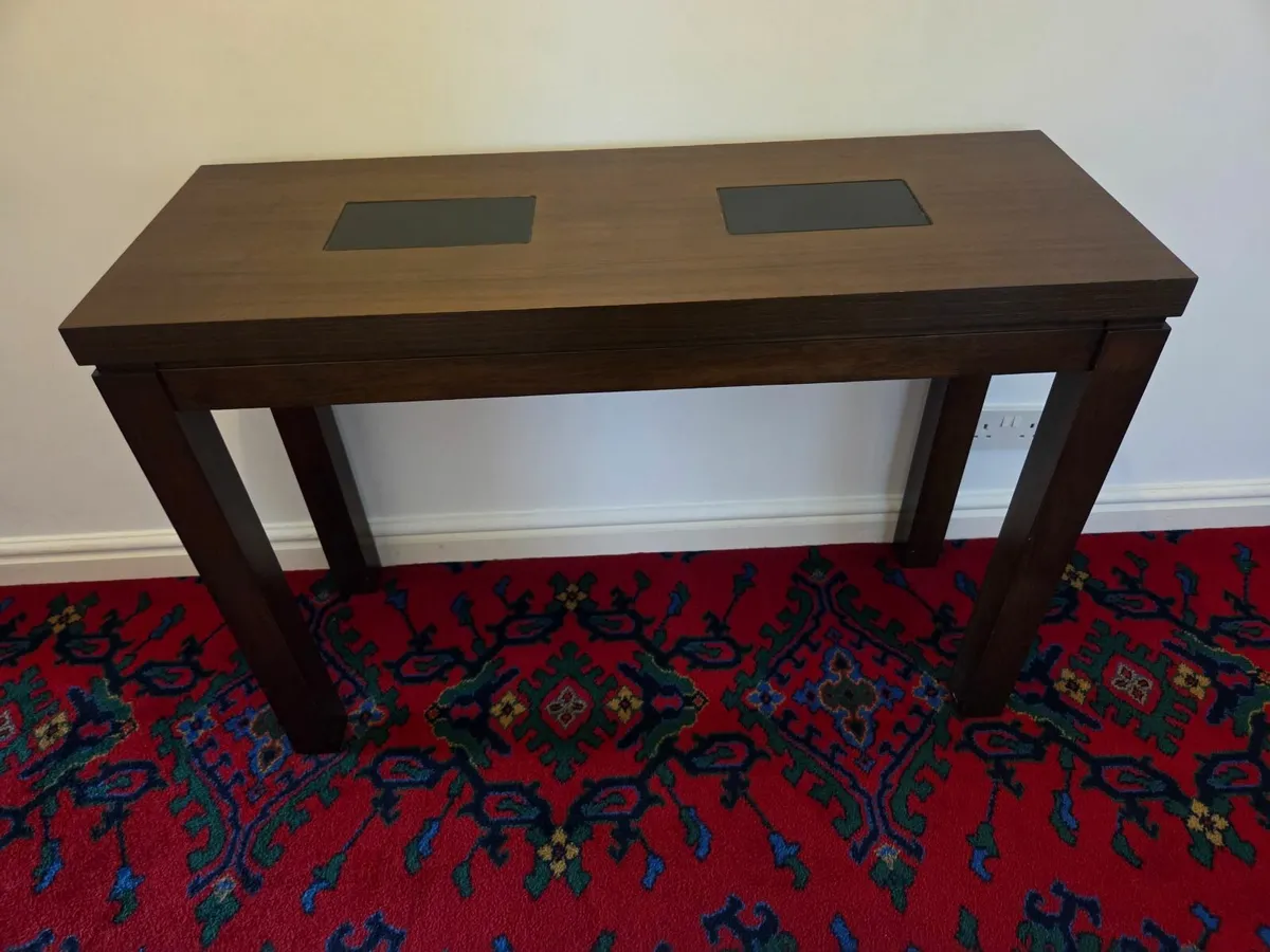 Hall Console Table - Dark Mahogany - Image 1