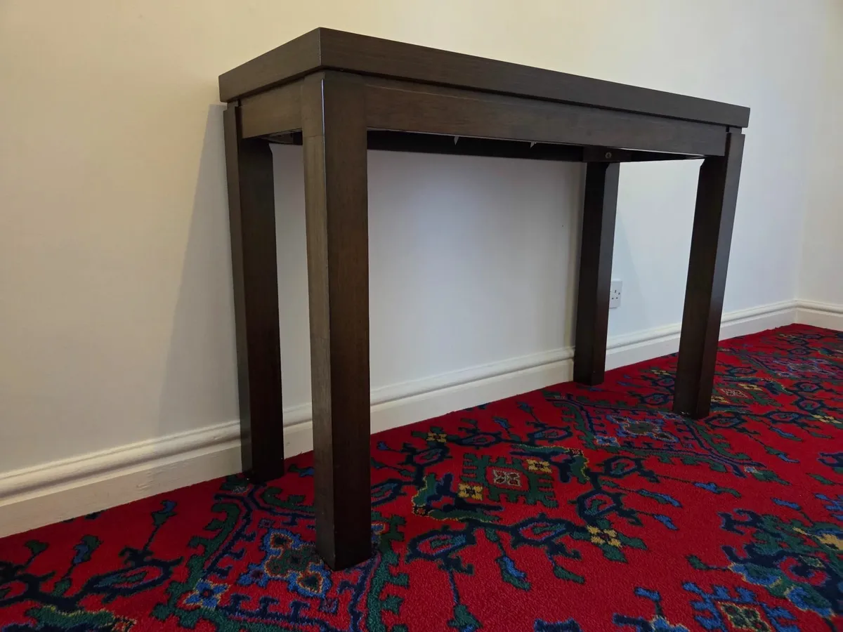 Hall Console Table - Dark Mahogany - Image 2