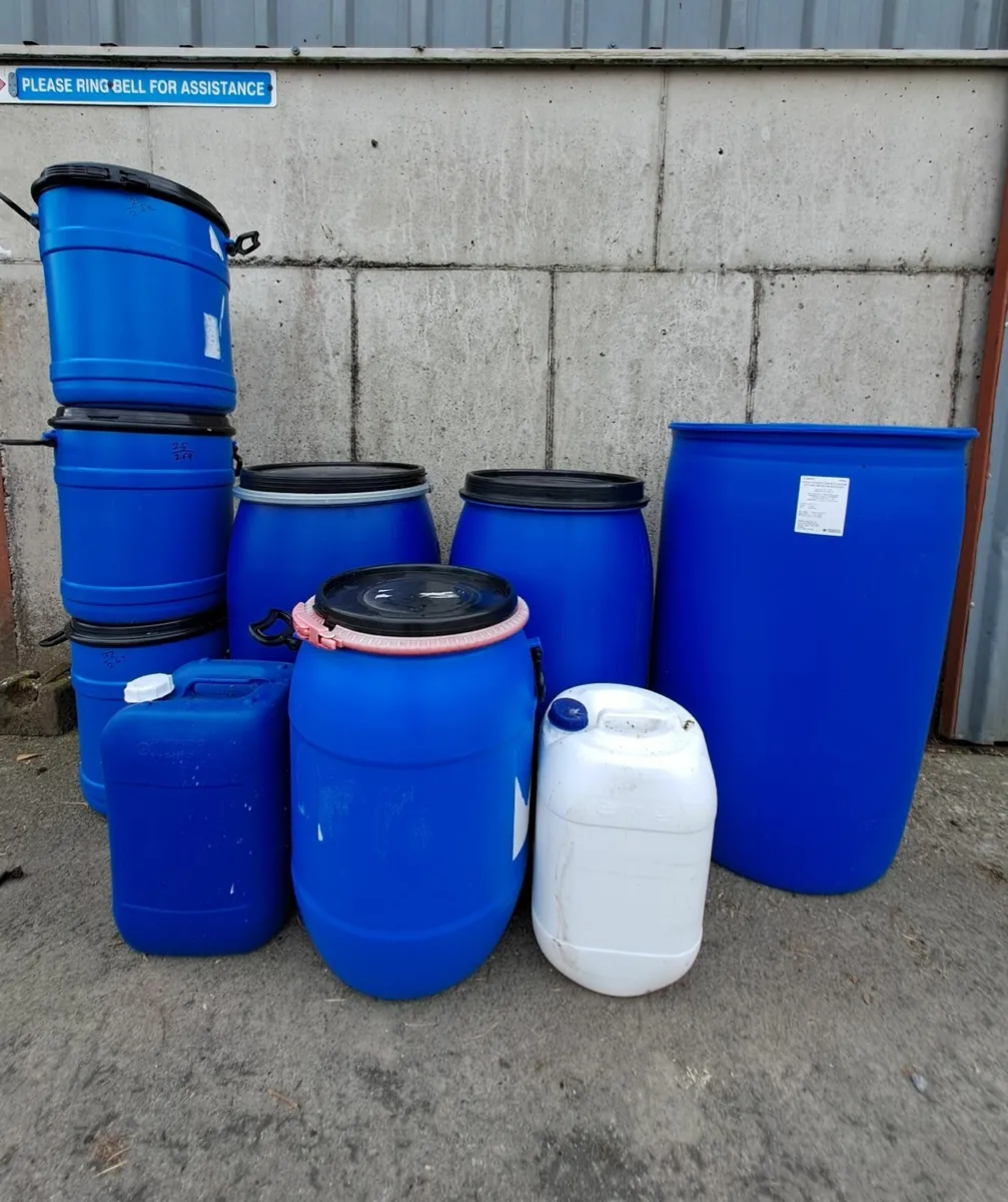 Plastic & Steel Barrels - Image 1