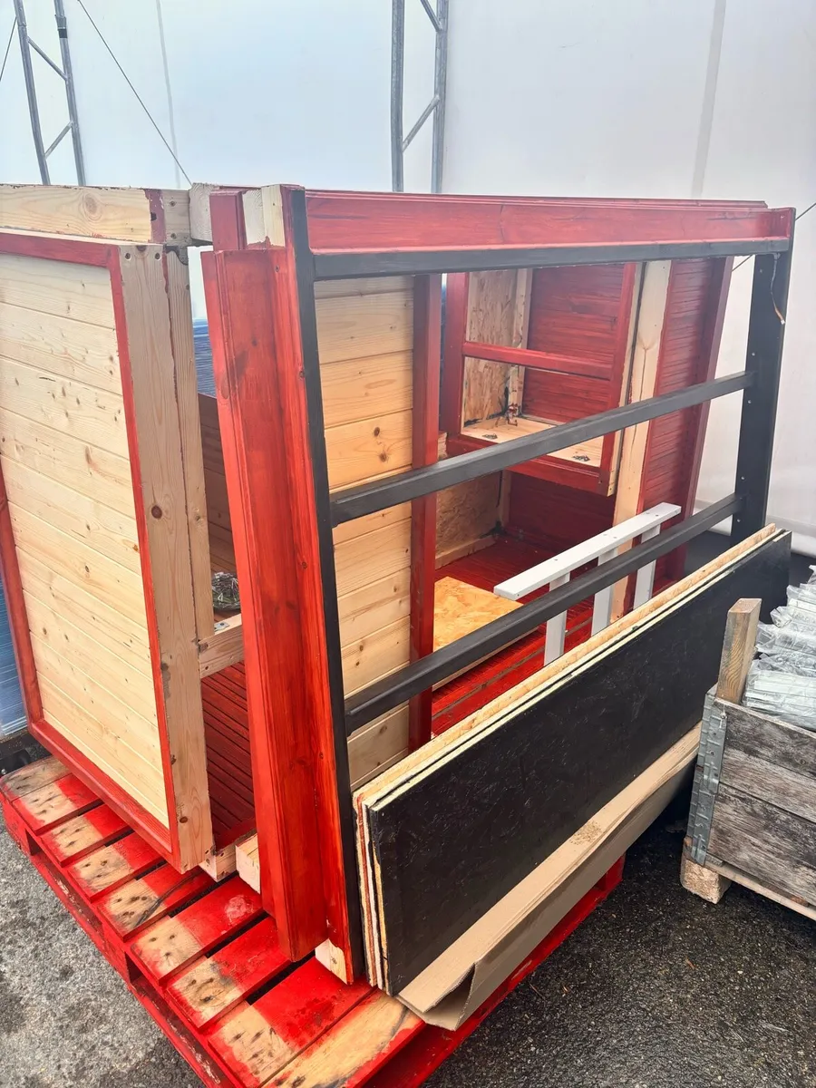 Custom solid wood Loft Bed with desk - Image 2