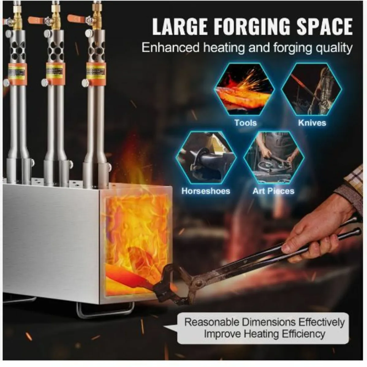 Portable Propane Forge 3 Burner Farrier - Image 4