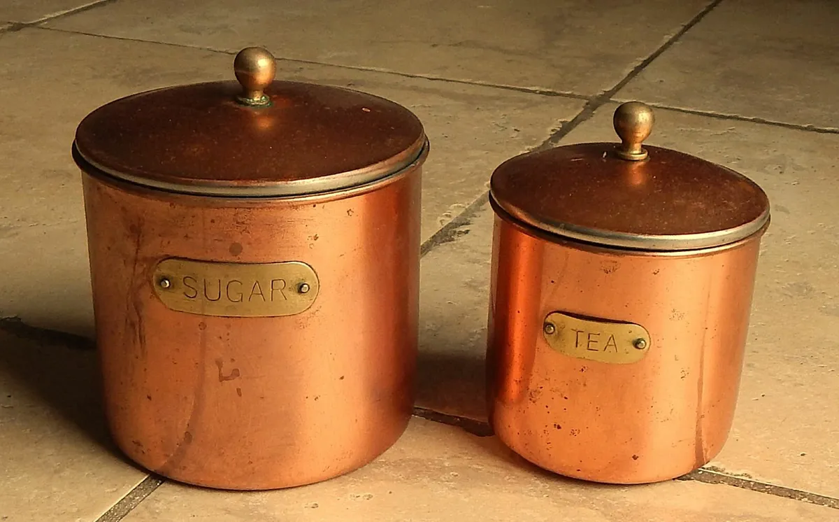 2 Copper Canisters - Image 1