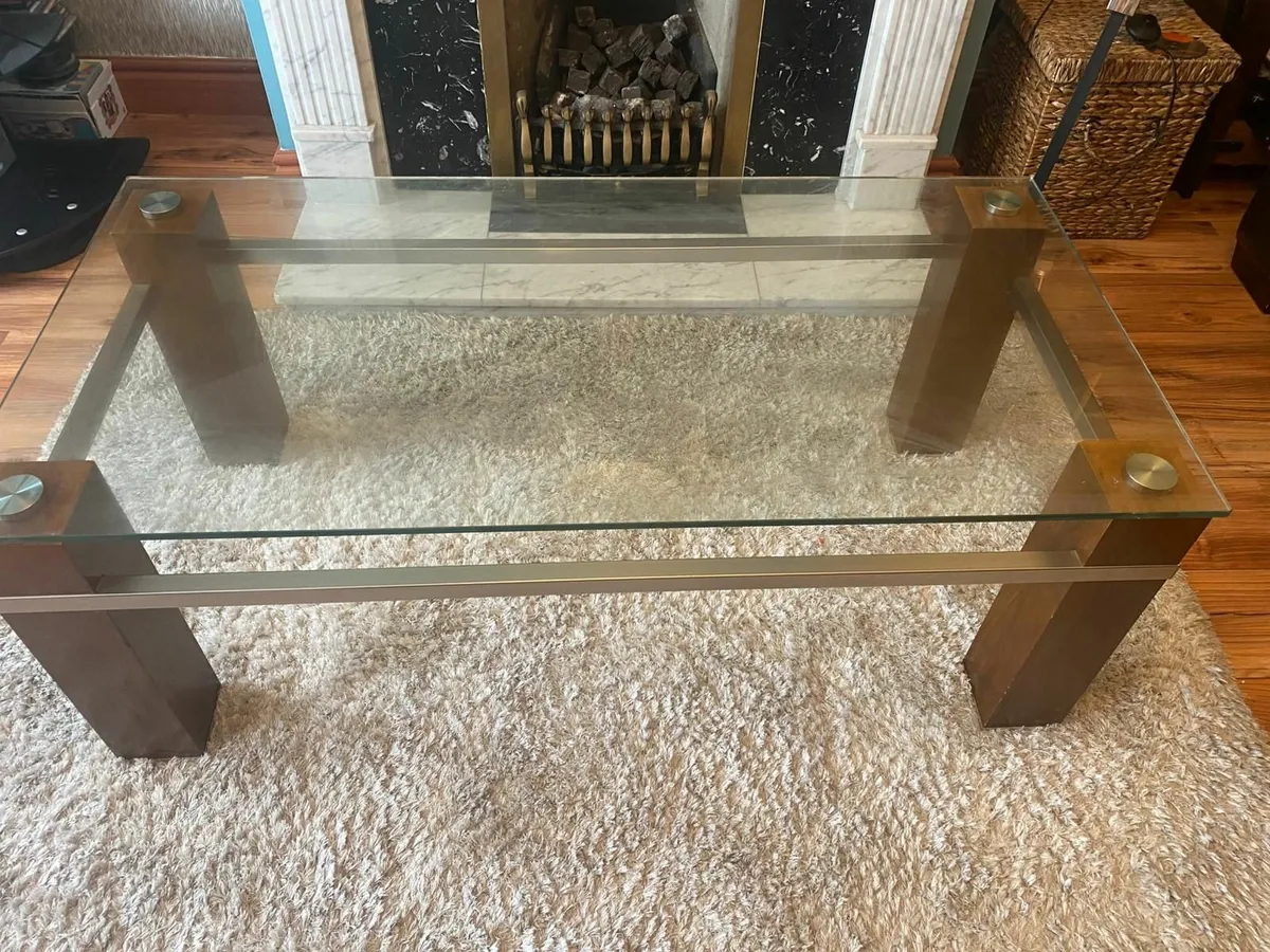 L couch ,coffee table and mat - Image 4
