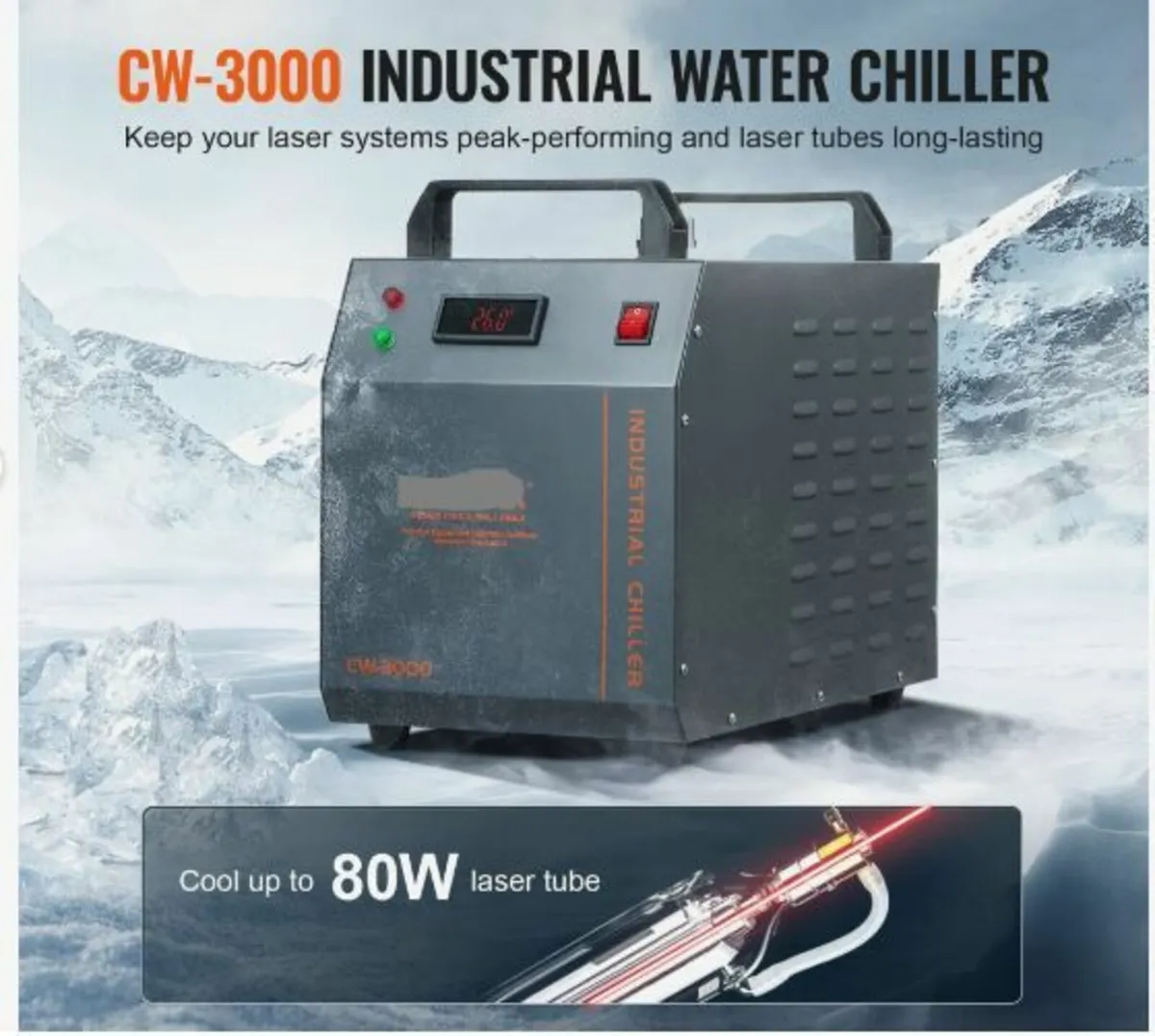 Industrial Water Chiller CW-3000 Air-cooled Indus - Image 2