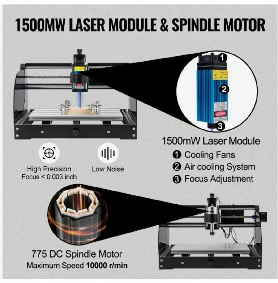 Engraving Machine 300×180×45 mm CNC Router - Image 3