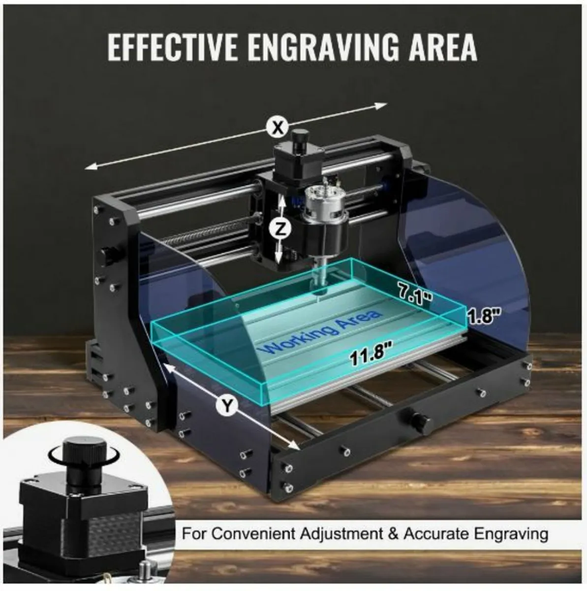 Engraving Machine 300×180×45 mm CNC Router - Image 4