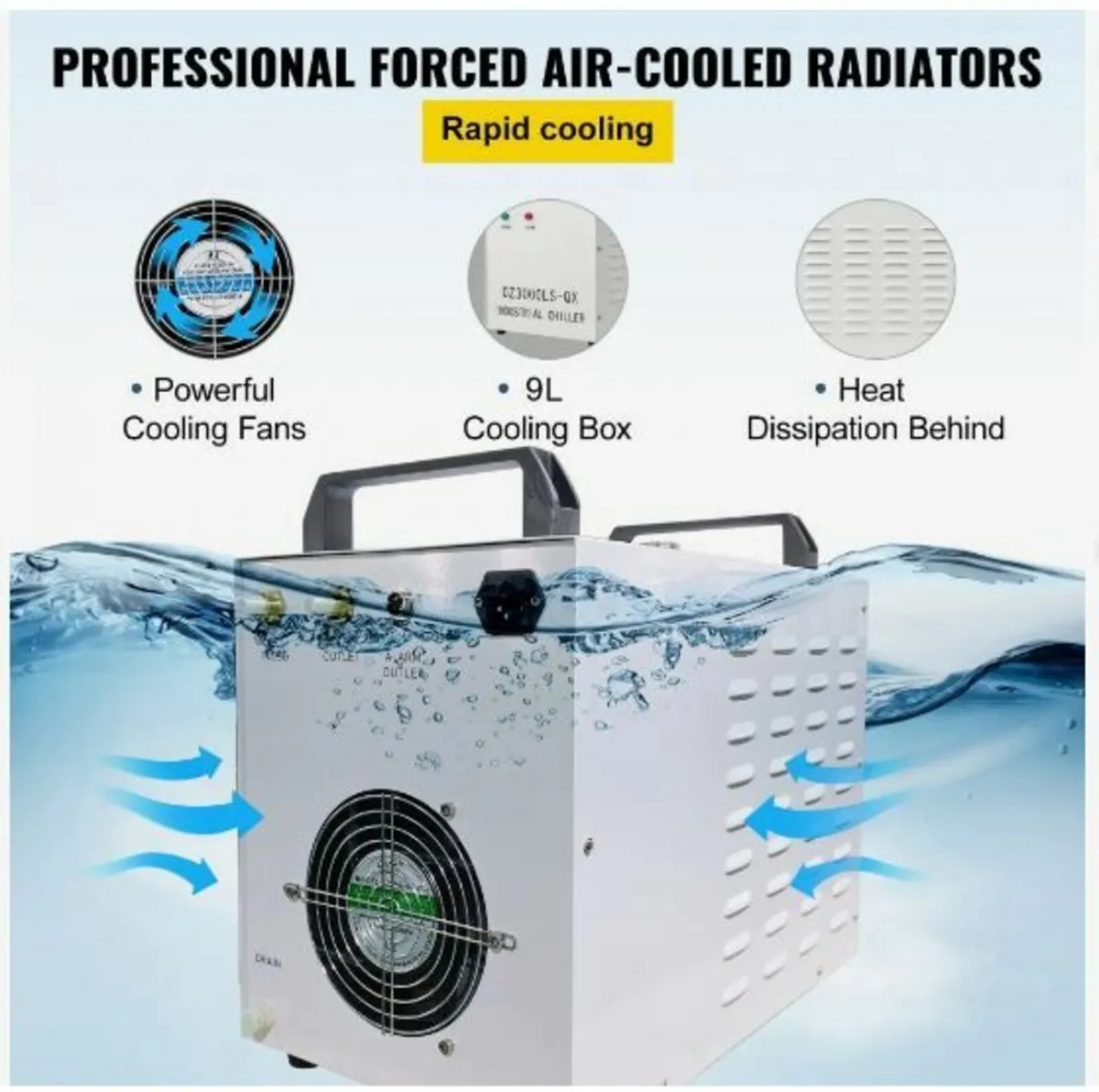 9L Tank Water Chiller CW-3000DG - Image 3
