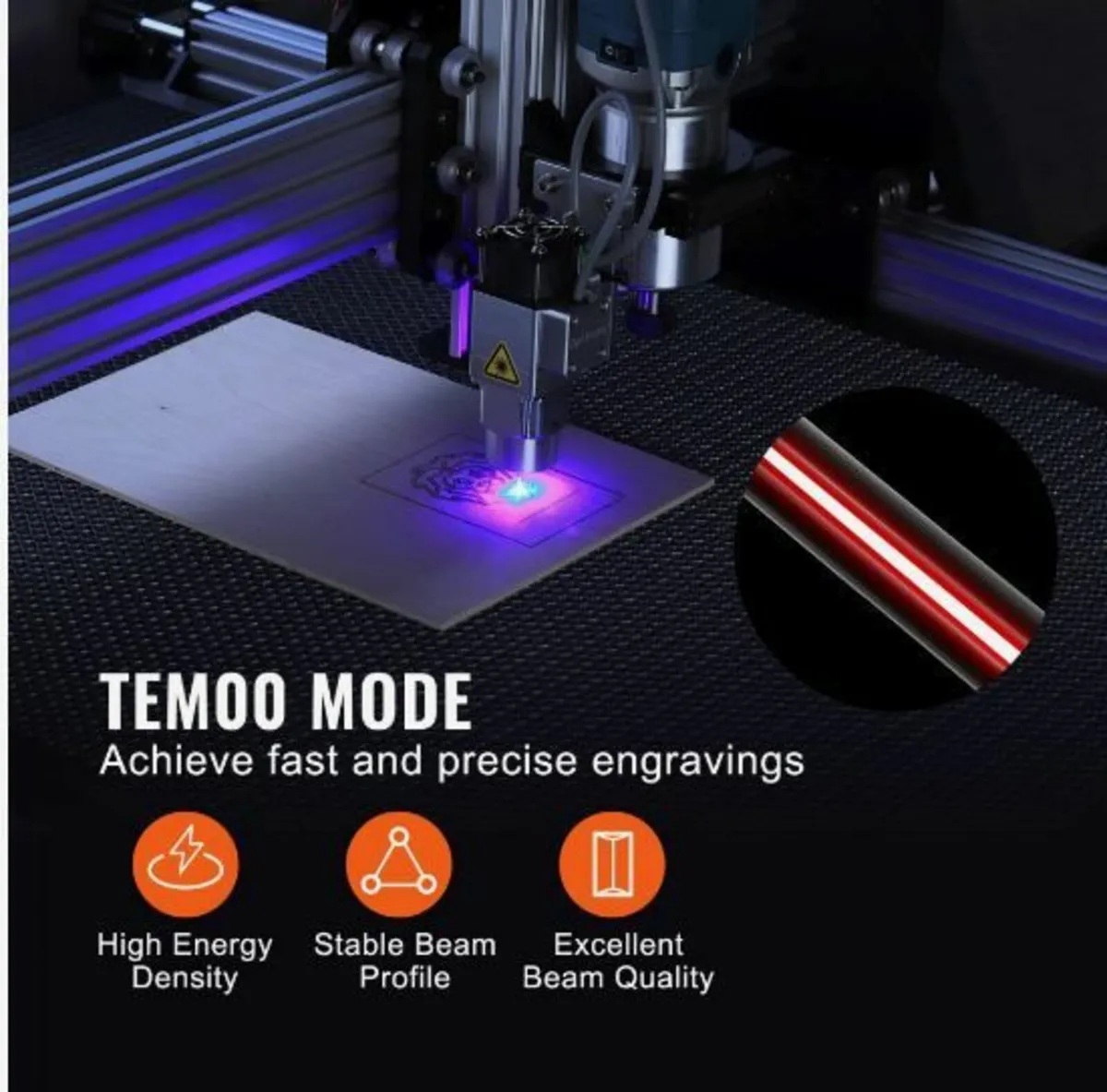 Laser Tube 50W CO2 Laser Tube 850 mm Length 50 mm - Image 3