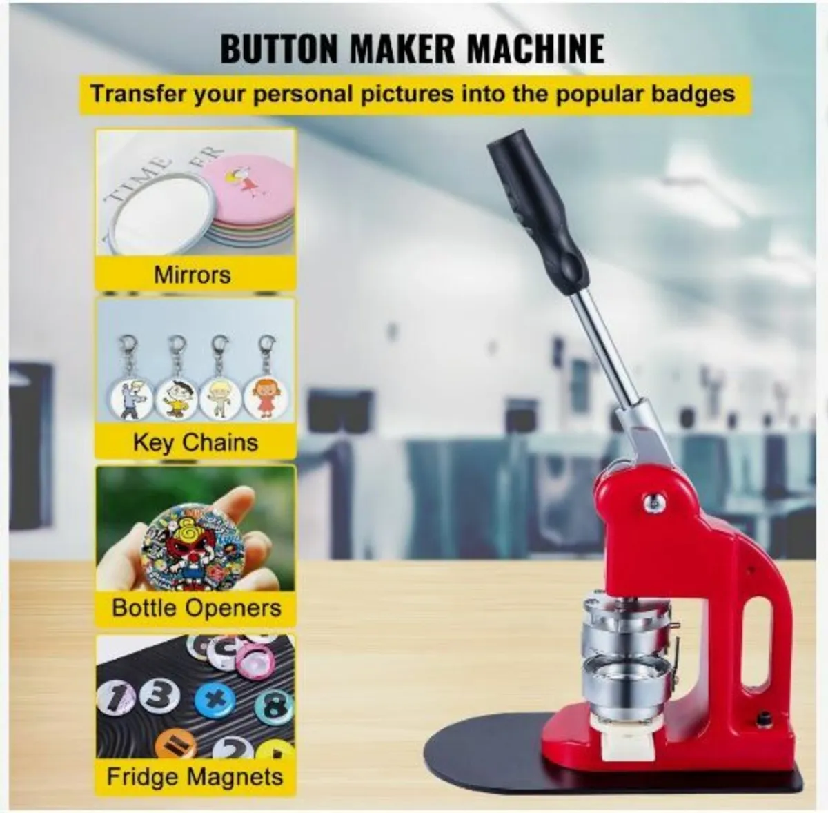 44mm Button Maker 1.73 Button and Badge Maker Mach - Image 2