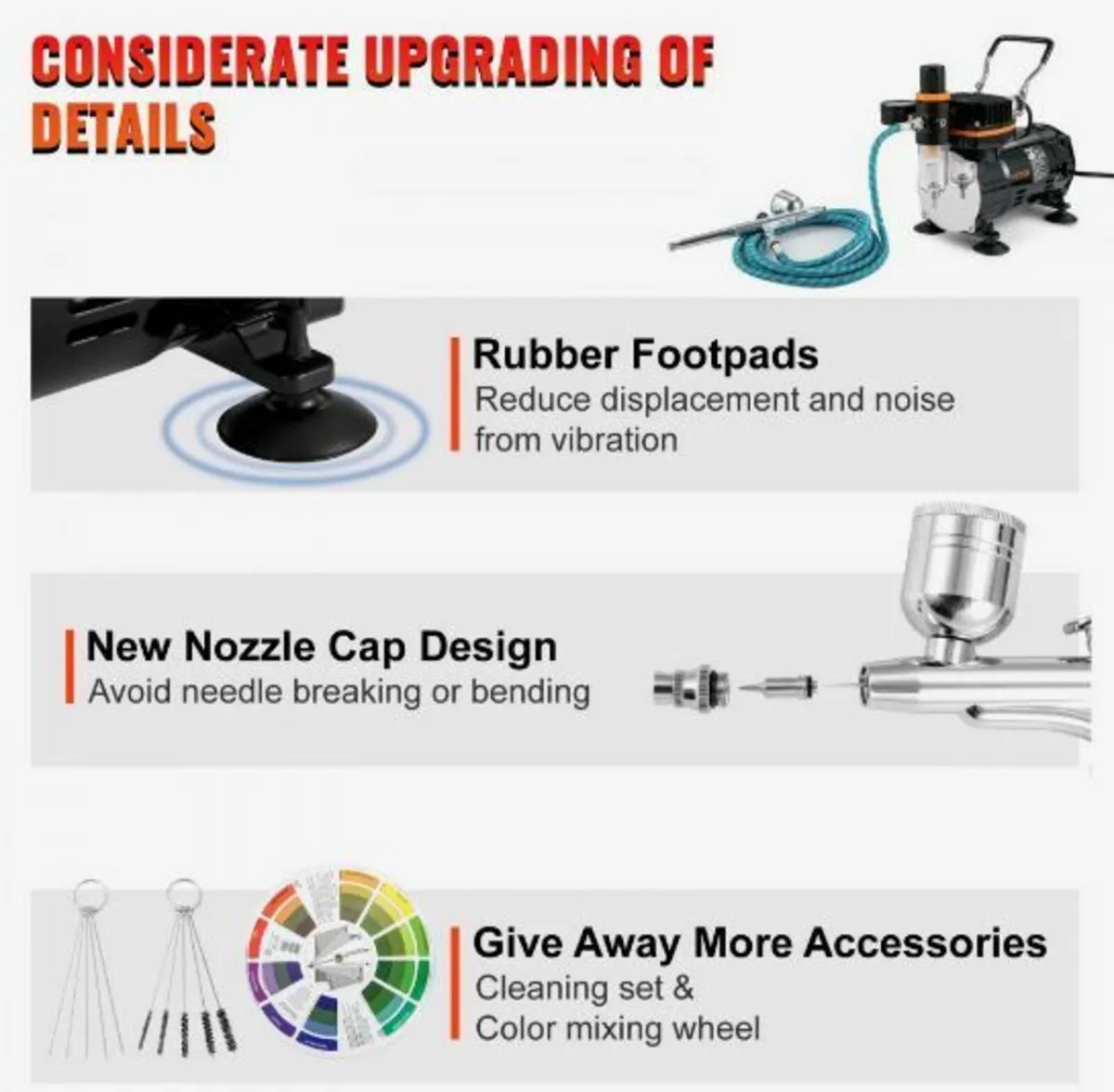 Airbrush Kit, Professional Airbrush Set - Image 2