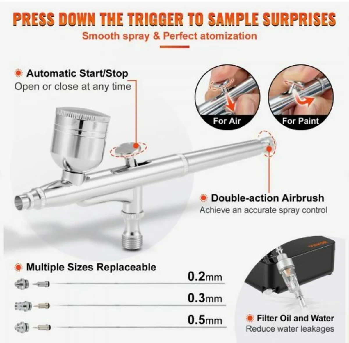 Airbrush Kit, Portable Airbrush Set - Image 4