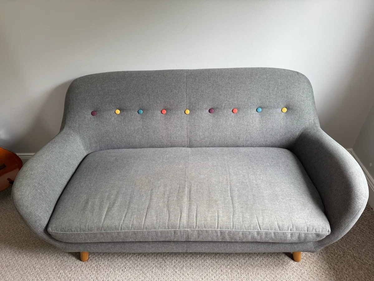 Walter 2-Seater Sofa – Dark Grey - Image 1