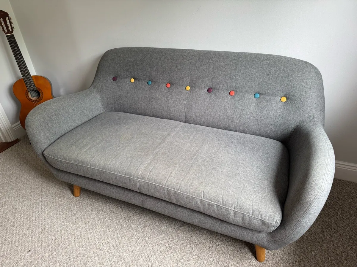 Walter 2-Seater Sofa – Dark Grey - Image 2