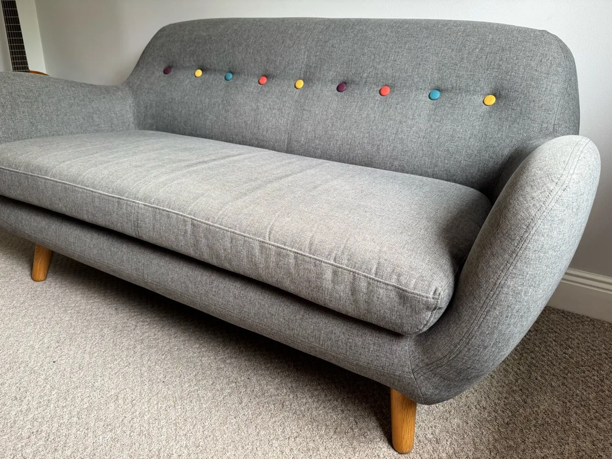 Walter 2-Seater Sofa – Dark Grey - Image 3