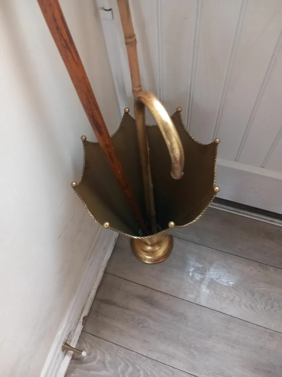 Brass umbrella stand