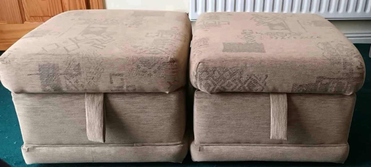 Storage Footstool x 2 - Image 1